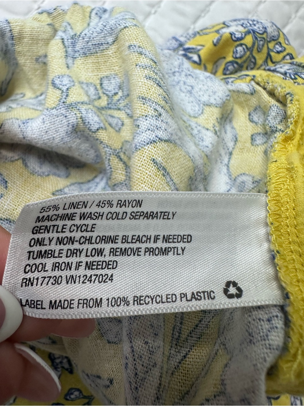 Universal Thread Waistband Yellow Floral High-Rise Pull-On Shorts Summer Size M - Picture 7 of 8